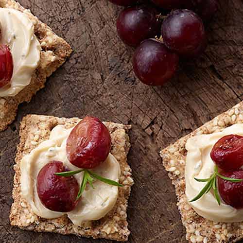 Roasted Grapes and Cheese Snack Recipe The Laughing Cow UK